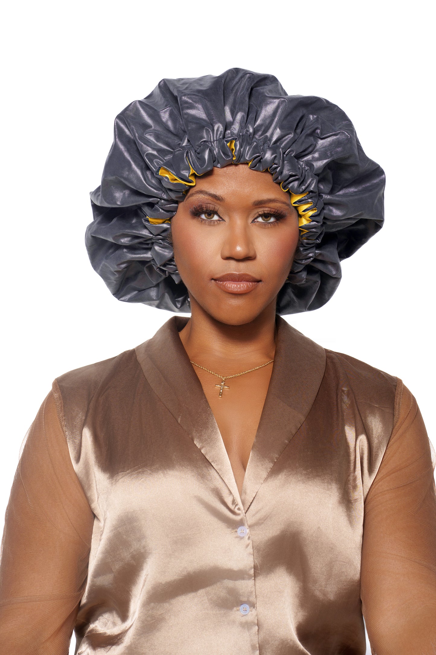 Black Oppulence - Satin Lined Hair Bonnét