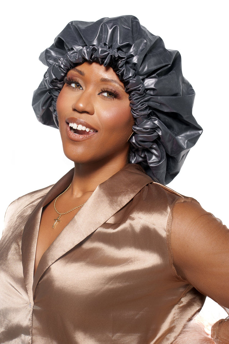 Sleep & Shower Waterproof Satin-Lined Hair Bonnét